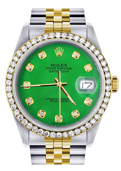 womens rolex with green face|rolex green dial watch price.